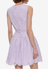 Self-Portrait Floral Lace Mini Dress