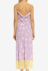 Self-Portrait Floral Midi Shirt Dress