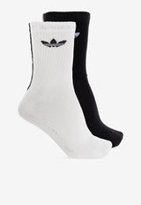 Adidas Originals Trefoil Logo Crew Socks - Set of 2