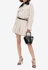 Self-Portrait Lace Cropped Shirt