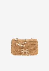 Self-Portrait Bow Charm Chain-Linked Shoulder Bag