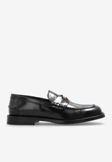Moschino Leather Penny Loafers