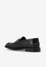 Moschino Leather Penny Loafers