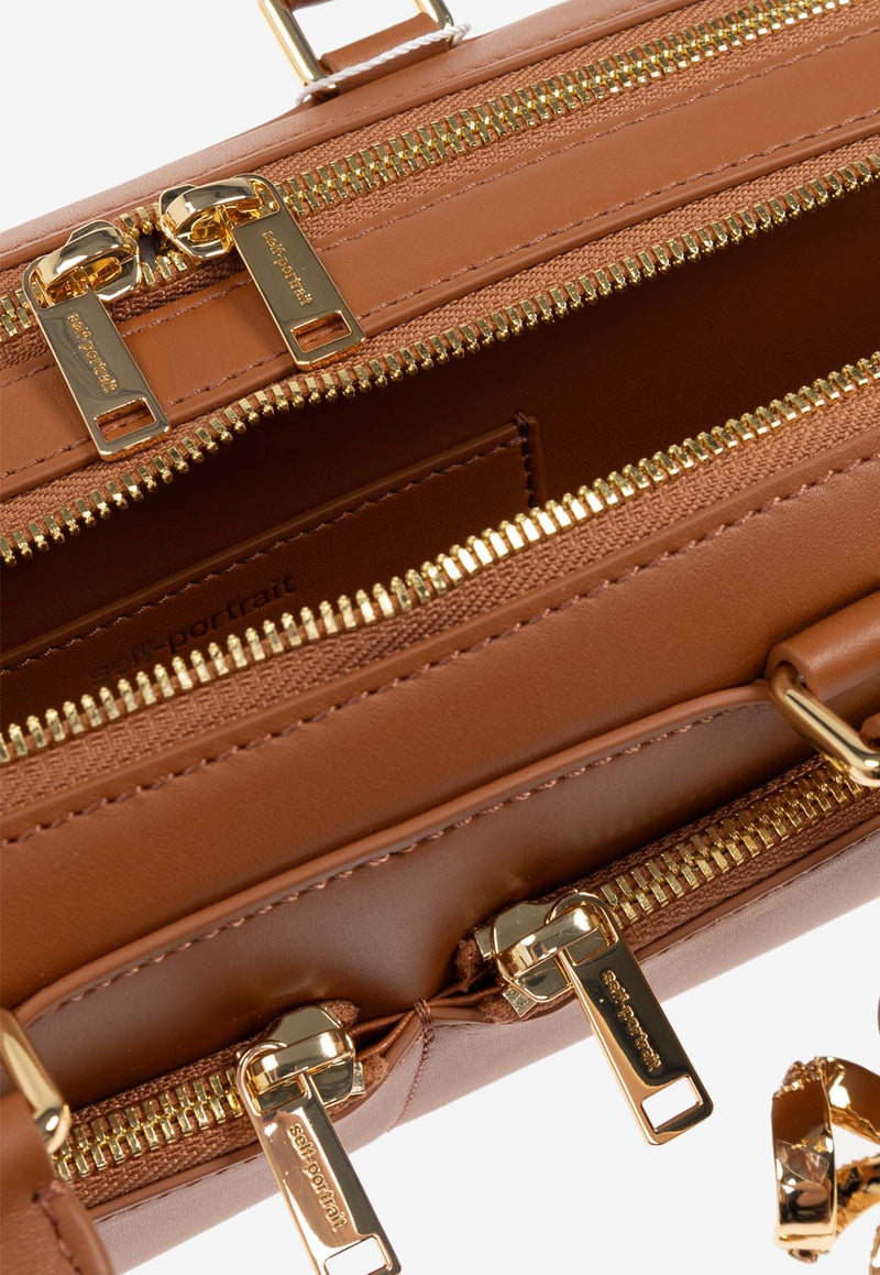 Self-Portrait Shoulder Bag - Brown PF25-315-T 0-TAN