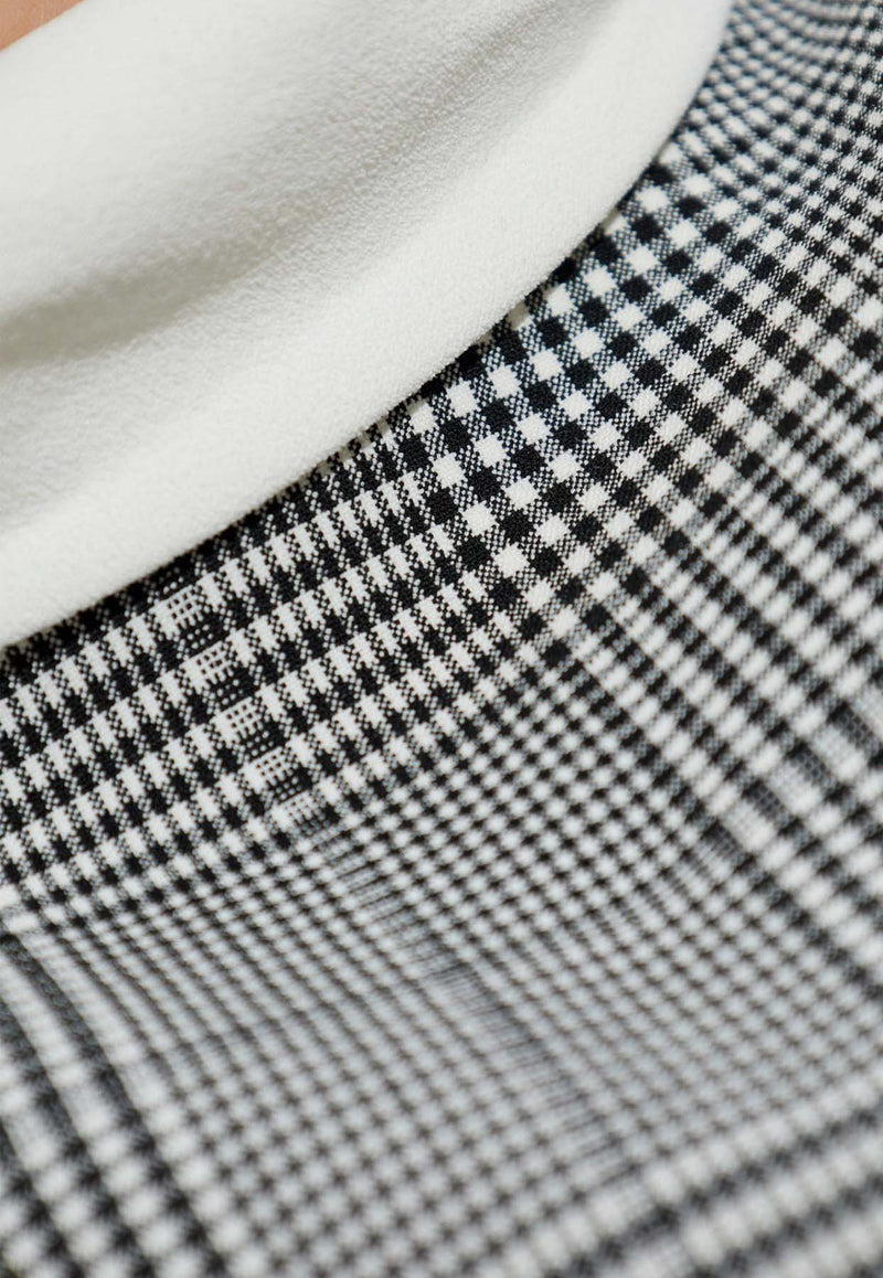 Self-Portrait Sleeveless Dress - Black PF25-016S-BW 0-BLACK AND WHITE