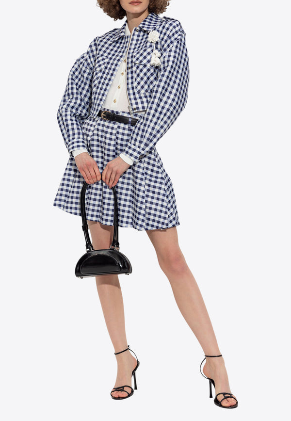 Self-Portrait Long-Sleeved Shirt Bodysuit PF25-113T-W 0-WHITE