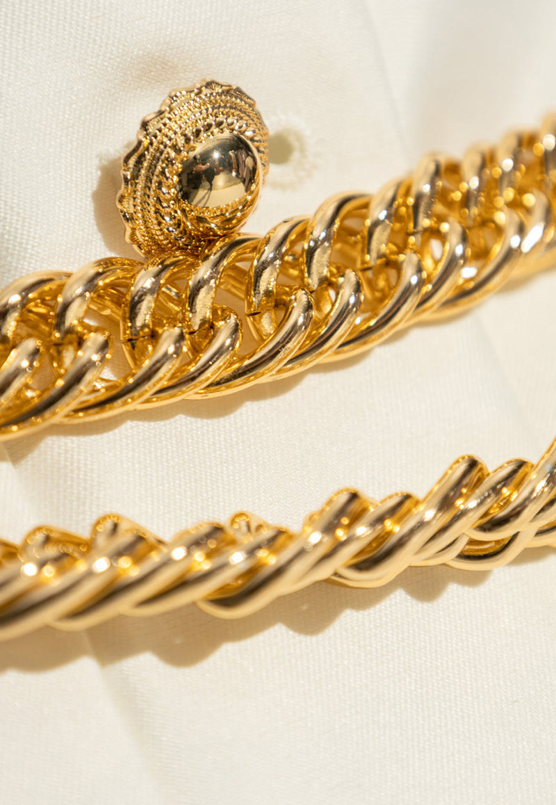 Self-Portrait Dress With Belt - White PF25-017XA-C 0-CREAM