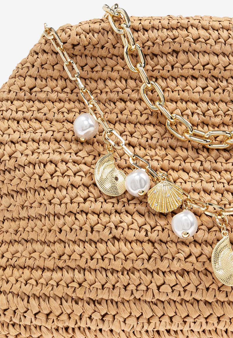 Self-Portrait Handbag - Beige PF25-311-BR 0-BROWN