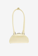 Self-Portrait Mini Leather Curved Shoulder Bag PF25-313A-Y 0-YELLOW