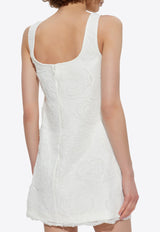 Self-Portrait Tulle Lace Mini Dress PF25-036S-W 0-WHITE