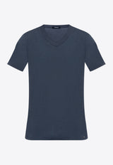 Tom Ford V-neck Basic T-shirt Navy T4M091040 0-412