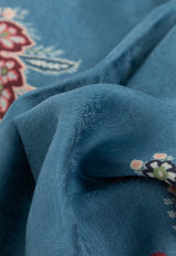 Etro Printed Wool Blend Scarf Blue WATA0005 AV767-X0885