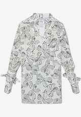 Max Mara Sansa Printed Mini Shirt Dress