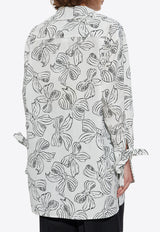Max Mara Sansa Printed Mini Shirt Dress