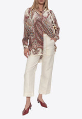 Etro Floral Paisley Print Silk Shirt