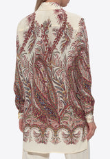 Etro Floral Paisley Print Silk Shirt