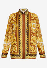 Versace Barocco Print Silk Shirt