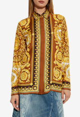 Versace Barocco Print Silk Shirt