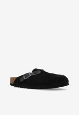 Birkenstock Boston Braided Suede Clogs
