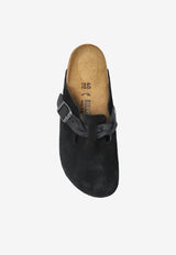 Birkenstock Boston Braided Suede Clogs