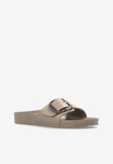 Birkenstock Madrid Big Buckle Slides Taupe 1030479 0-GRAY TAUPE