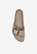 Birkenstock Madrid Big Buckle Slides Taupe 1030479 0-GRAY TAUPE