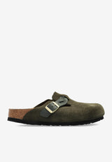 Birkenstock Boston Braided Suede Clogs
