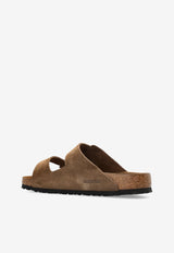 Birkenstock Arizona Suede Double-Straps Slides