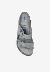 Birkenstock Arizona Suede Double-Straps Slides