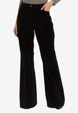 Ferragamo Corduroy Flared Pants
