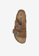 Birkenstock Arizona Double-Strap Suede Sandals Brown 1030865 0-DARK TEA TONAL FB