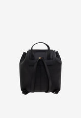Ferragamo Mini Backpack in Hammered Leather Black 220941 BACKPACK 785886-NERO