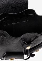 Ferragamo Mini Backpack in Hammered Leather Black 220941 BACKPACK 785886-NERO
