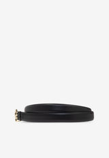 Ferragamo Double Gancini Fixed Belt Black 230413 DONNA H18 786298-NERO