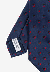 Ferragamo Two-Tone Gancini Silk Tie