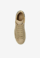Alexander McQueen Oversized Suede Low-Top Sneakers