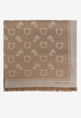 Ferragamo Gancini Frayed Scarf