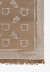 Ferragamo Gancini Frayed Scarf