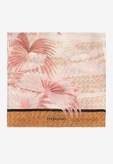 Ferragamo Botanical-Motif Silk Scarf