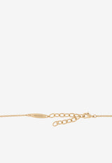 Ferragamo Four Gancini Crystal Pendant Necklace