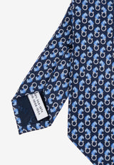 Ferragamo Feline Print Silk Tie