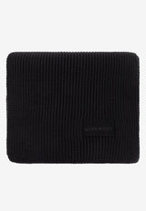 Givenchy Logo Embroidered Wool Scarf