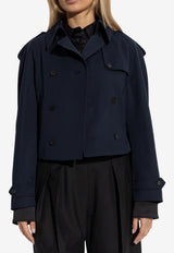 Alexander McQueen Cropped Double-Breasted Coat