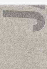 Jacquemus Logo Jacquard Fringed Wool Scarf