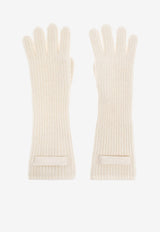 Jacquemus Grosgrain Ribbed Wool Gloves