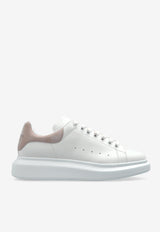 Alexander McQueen Oversized Leather Low-Top Sneakers White 553770 WIAIH-9182