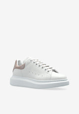 Alexander McQueen Oversized Leather Low-Top Sneakers White 553770 WIAIH-9182