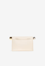 Jacquemus Small Rond Carré Leather Clutch