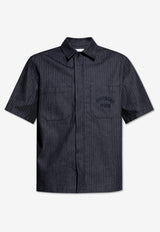 Givenchy Logo-Embroidered Denim Shirt