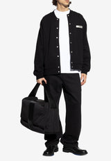 Jacquemus Grosgrain Button-Up Cardigan Black CDM00576 AJ00126-990